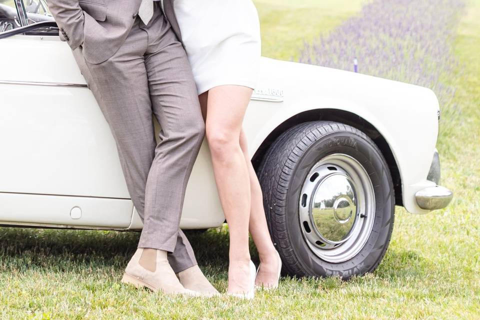 Lavender engagement session