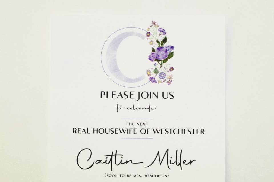 Caitlin Shower Invitation