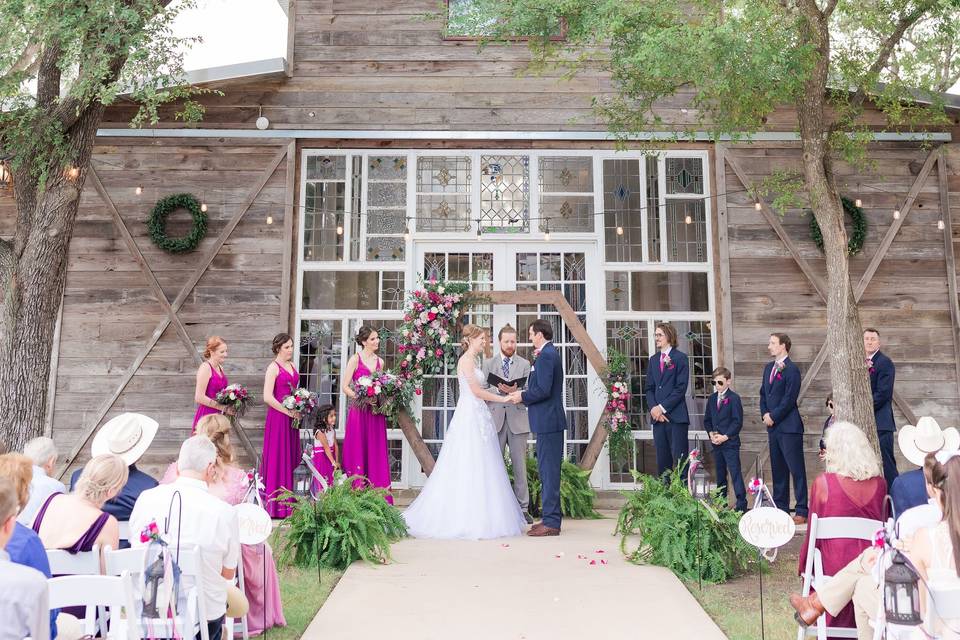 Outdoor ceremony