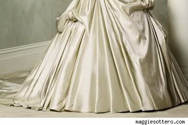 Silk weding dress