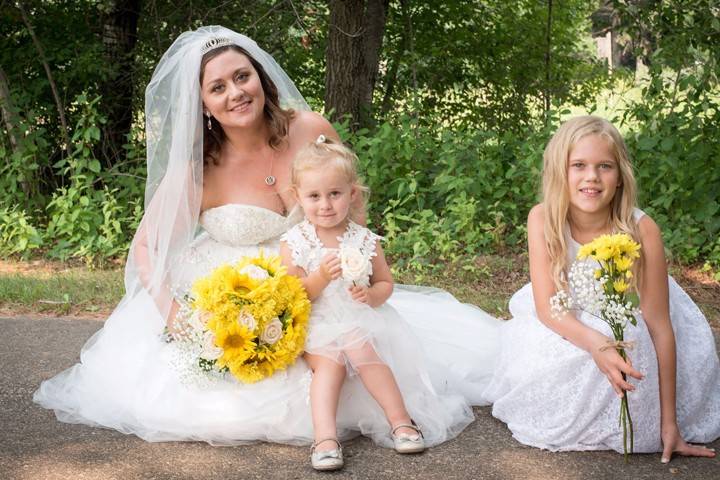 Bride and Children