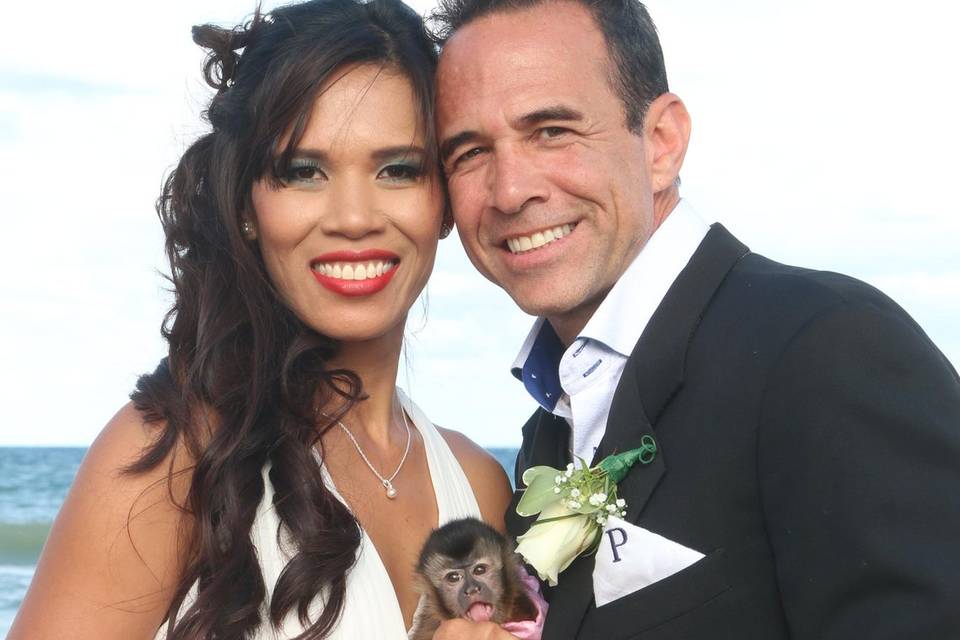 BABY MONKEY FOR WEDDING PHOTO