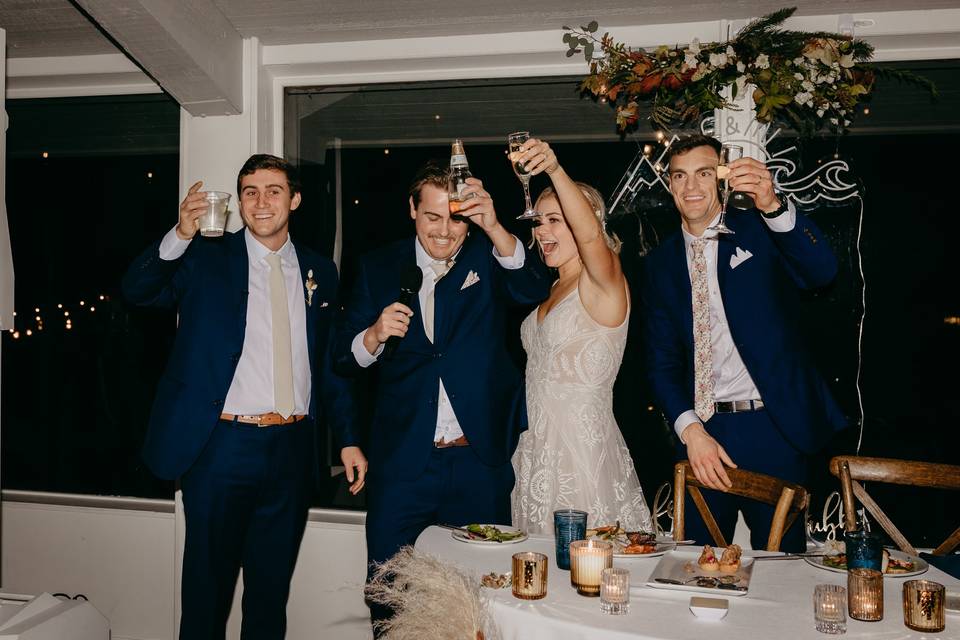 Toasts with brothers