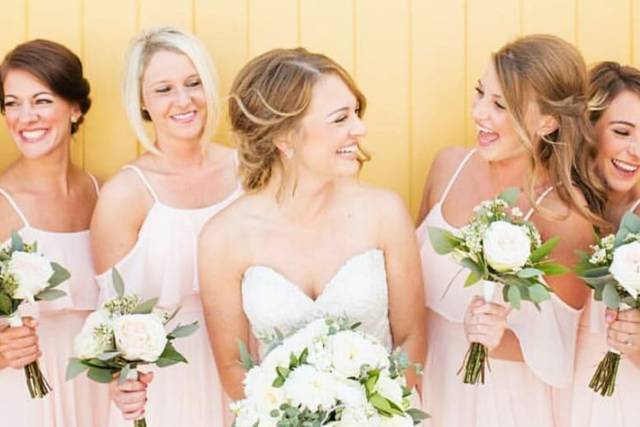 Bride with Bridesmaids