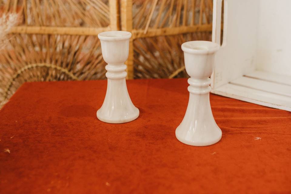 Marble Candlestick Holders