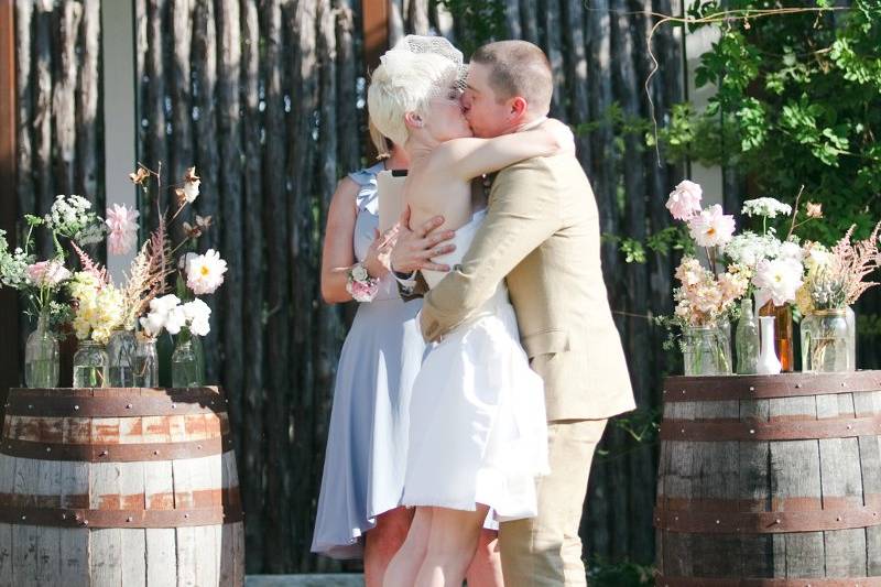 Wedding kiss