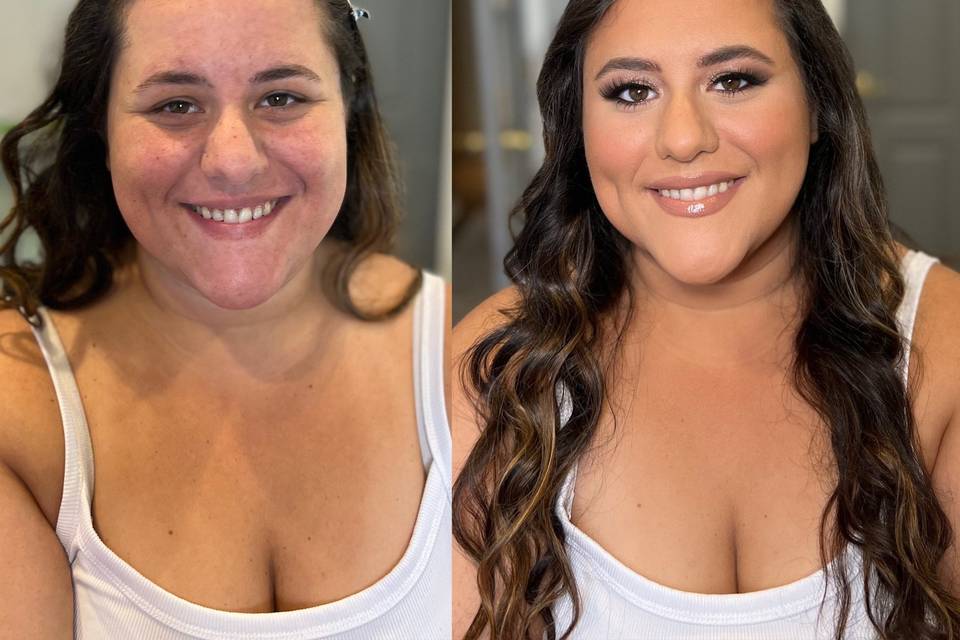 Beautiful before and after