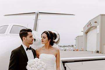 All White Modern Wedding