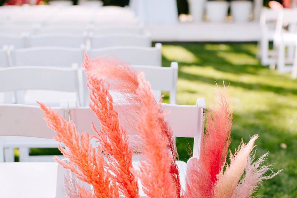 Pink Palm Springs Wedding