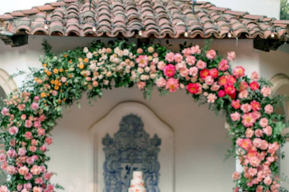 Romantic lux colorful wedding