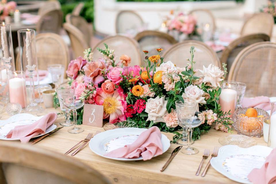 Romantic lux colorful wedding