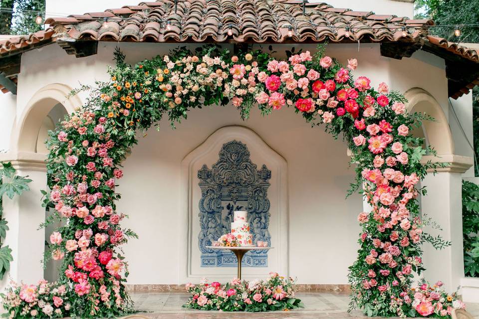 Romantic lux colorful wedding