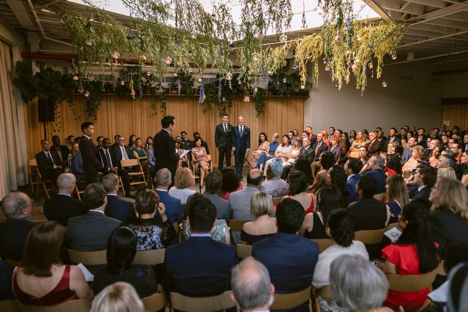 Ceremony in atrium