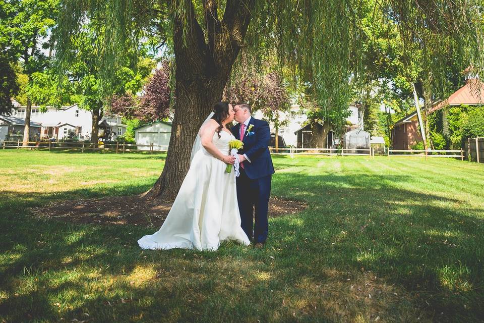 Kiss under a willow