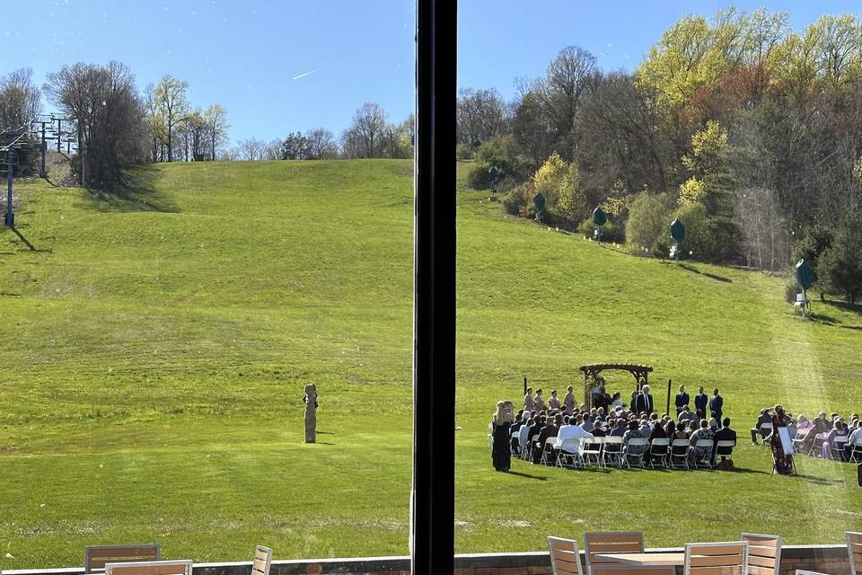 Ceremony at the base of Mt.