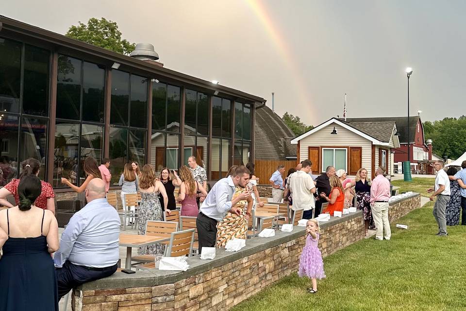 Cocktails with a rainbow