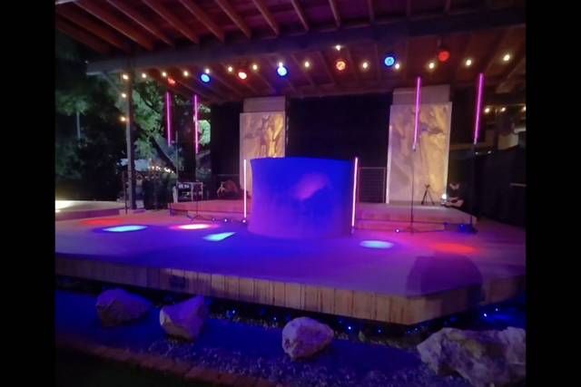 DJ and Lighting Setup