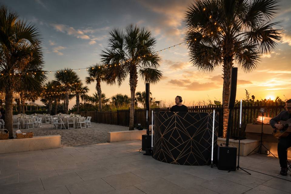 Outside DJ BOOTh setup