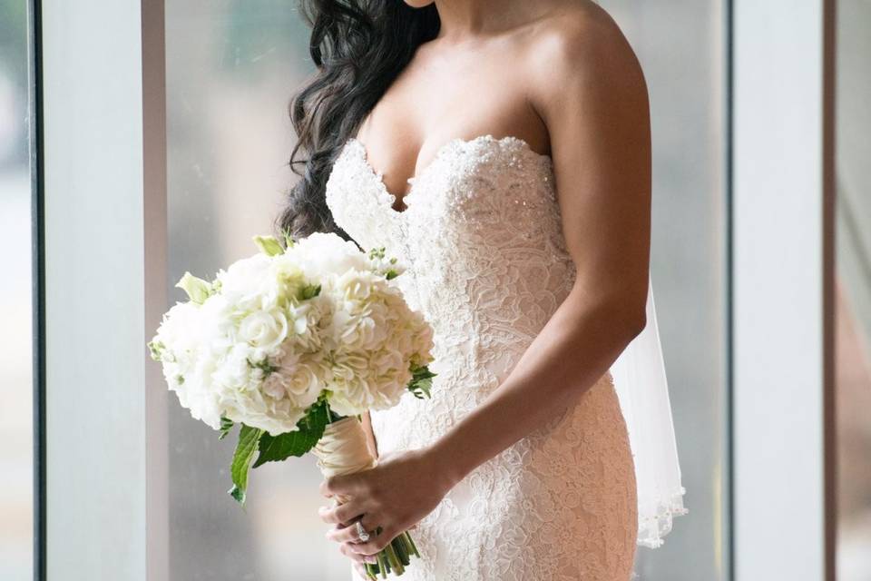 Bride by the window