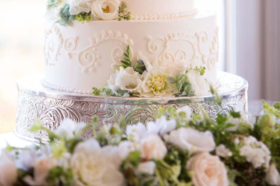 Floral Wedding Cake