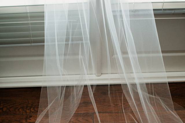 Embroidered Phrase Chapel Veil