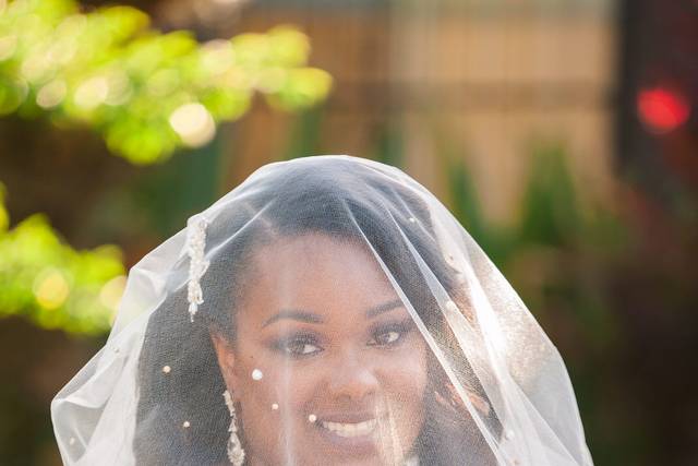 Scattered Pearl Cathedral Veil