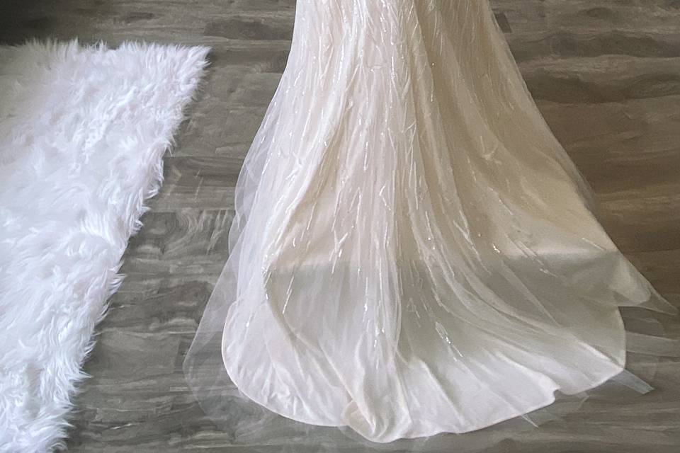 Heavy Beaded Wedding Dress