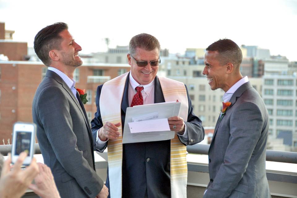 Rooftop Ceremony in DC