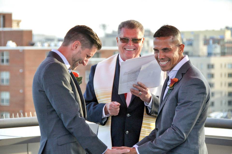 Ceremony on DC Rooftop