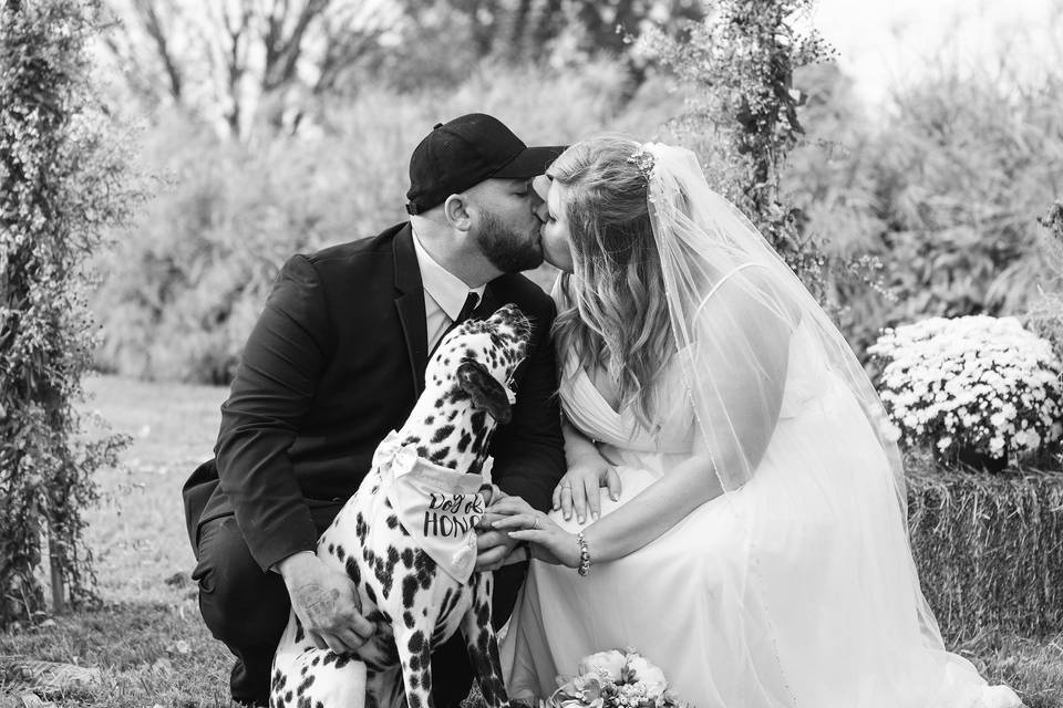 Backyard Wedding Portrait