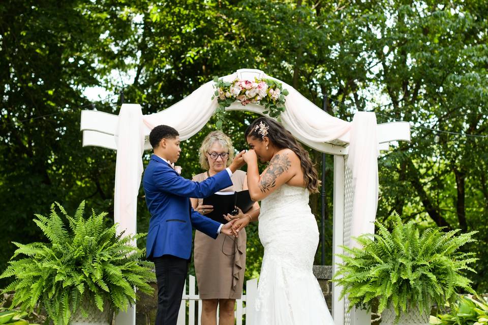 Ceremony at Rockfield Manor