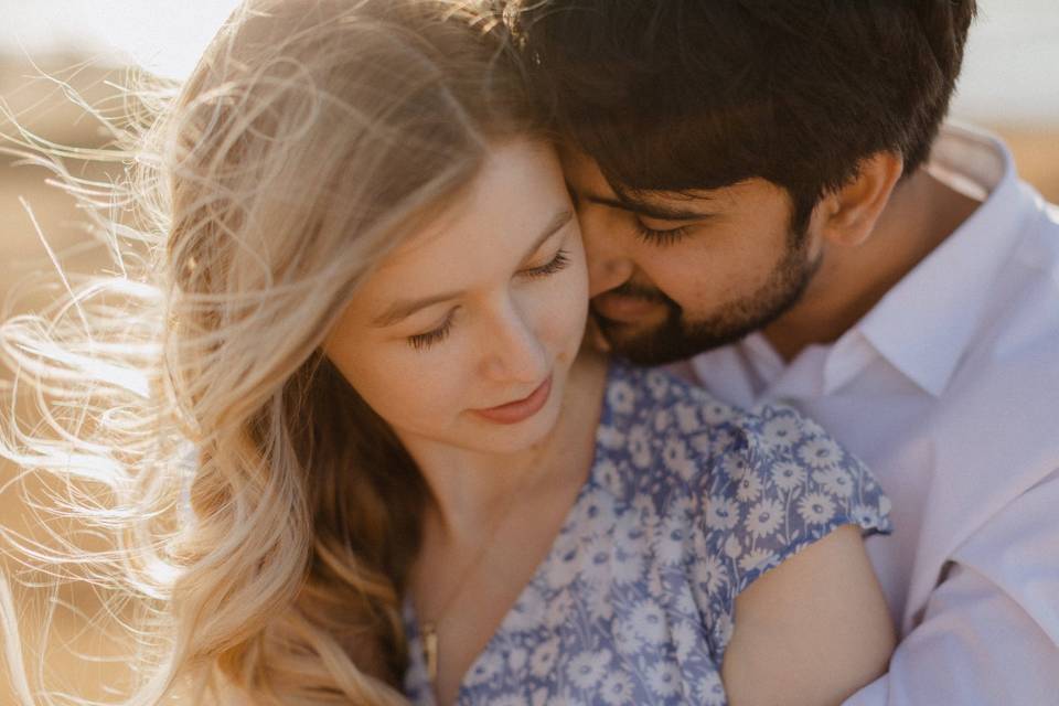 Sunset cliffs engagement