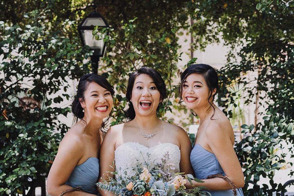 Hoops and bouquet