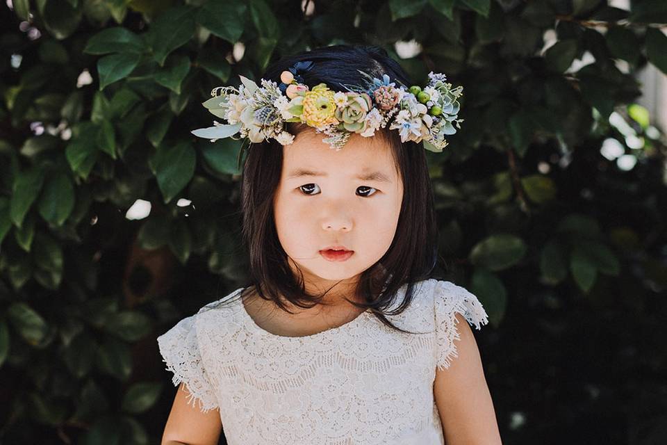 Flower girl crown