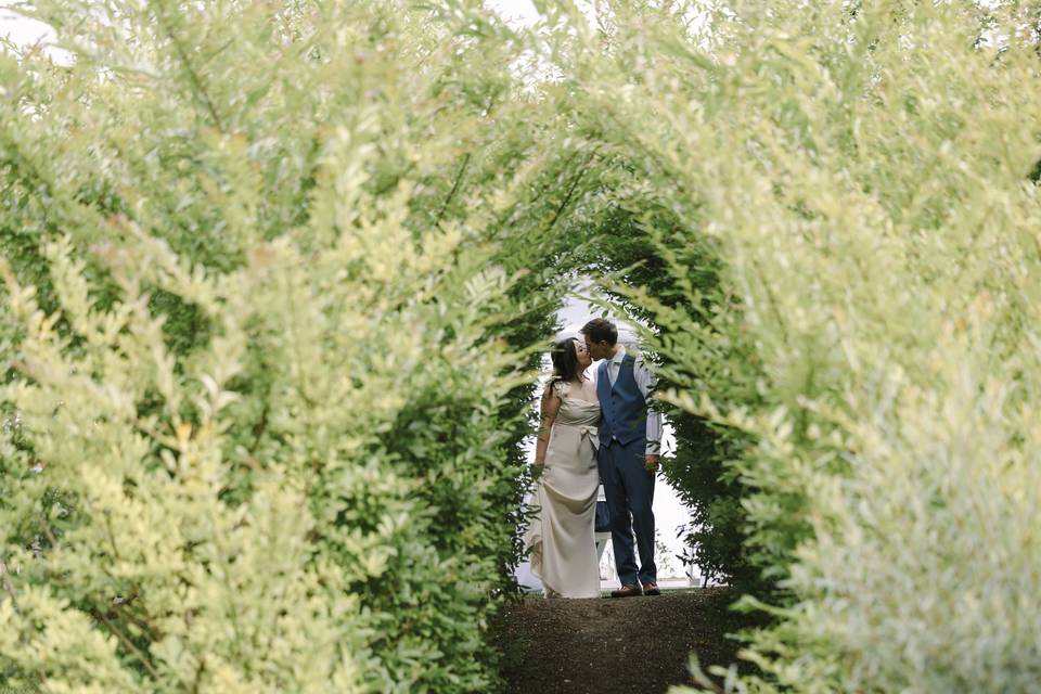 Tunnel to firepit