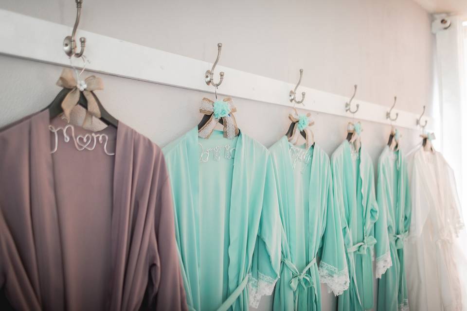 Hooks to hang dresses