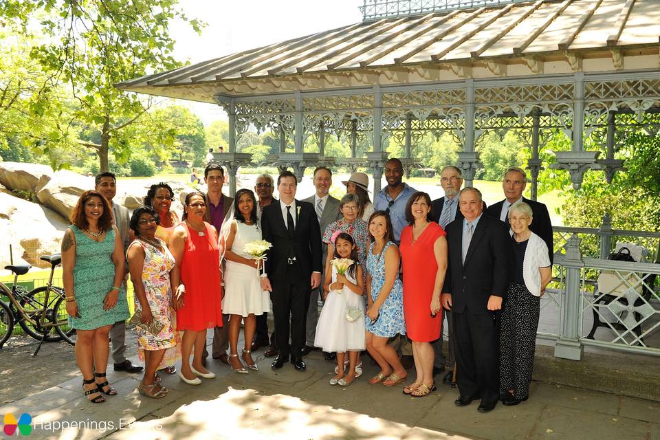 Family by the Pavilion