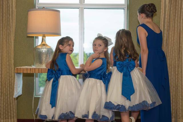 Bridesmaids waiting