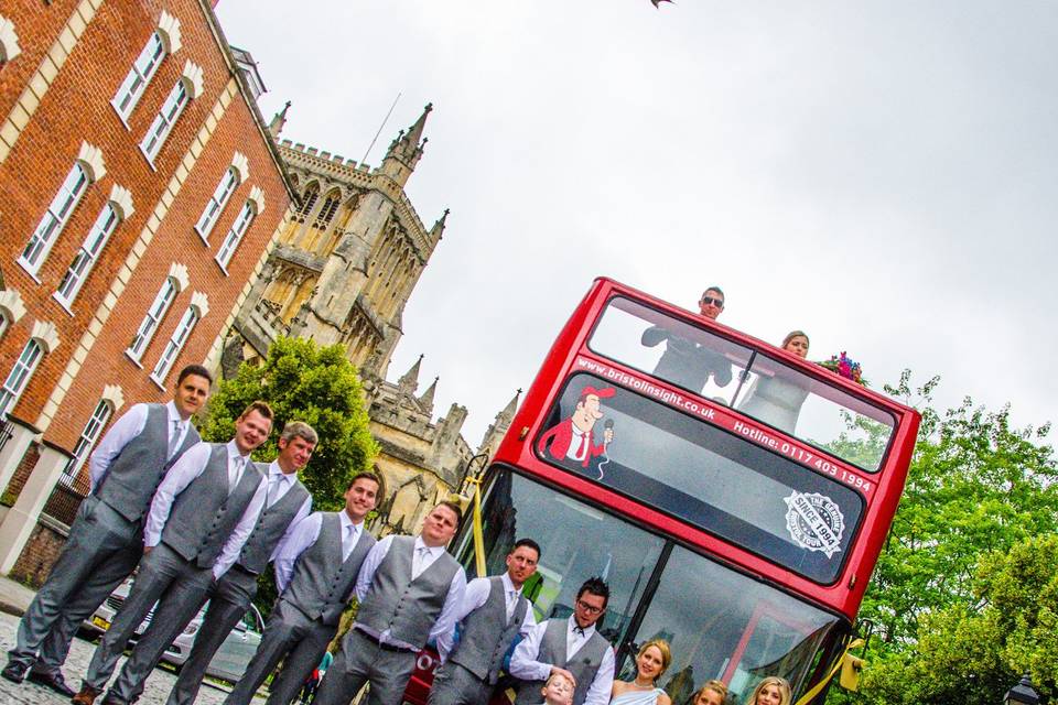 UK Wedding Double Decker Bus