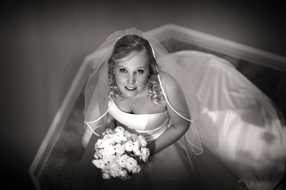 Bride on the Spiral Stairs