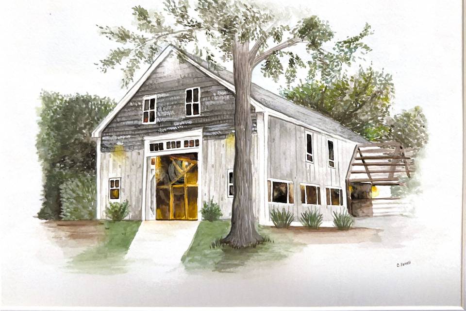 Talented Bride's watercolor
