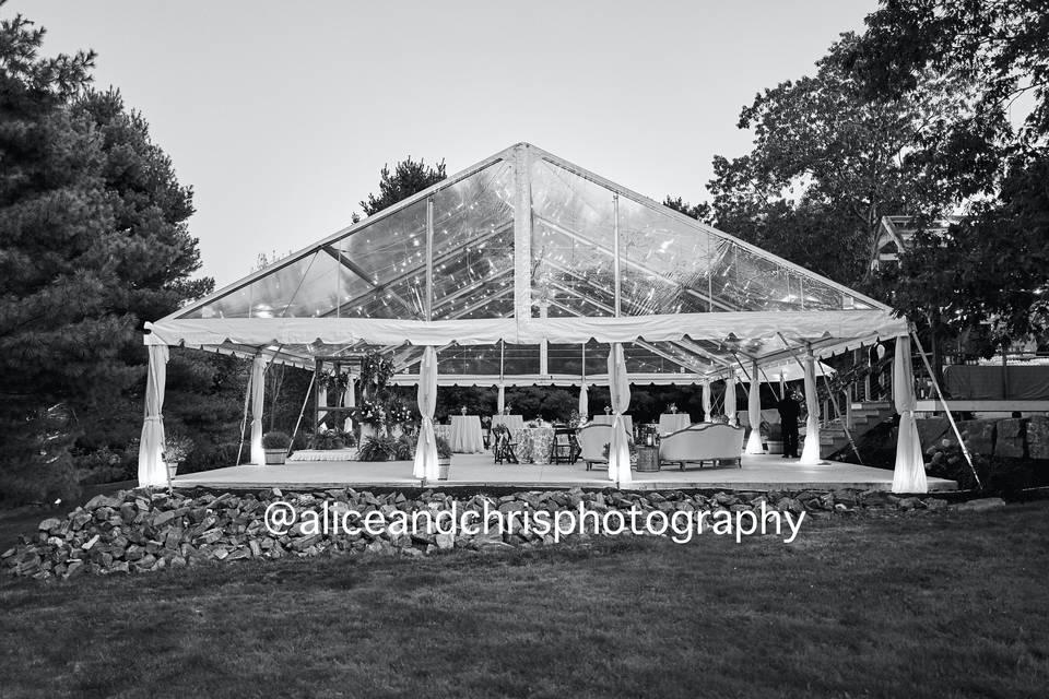 Clear top tent