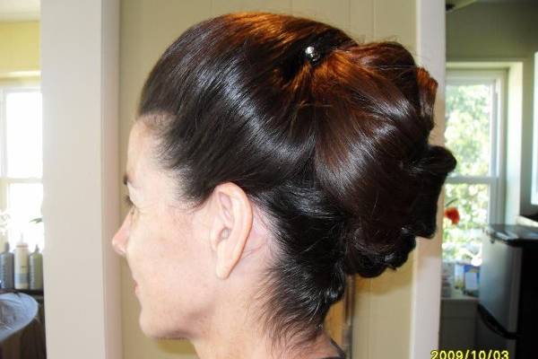 Bridal hair updo