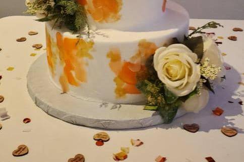 Watercolor cake