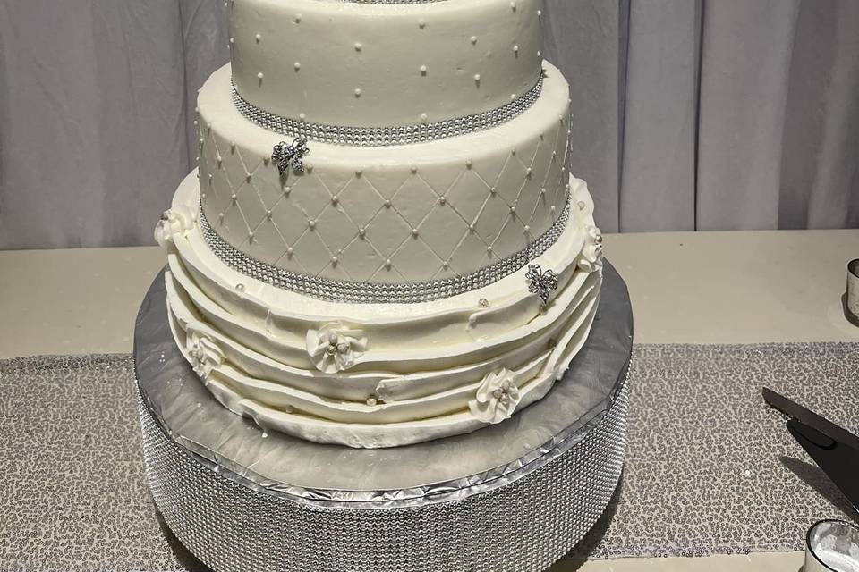 Bling wedding cake