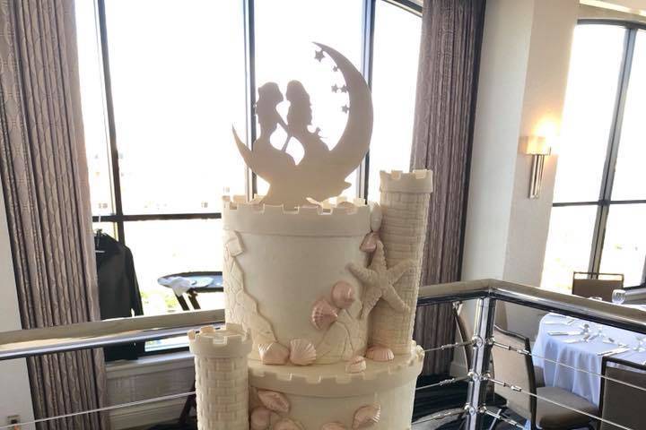 Castle beach cake