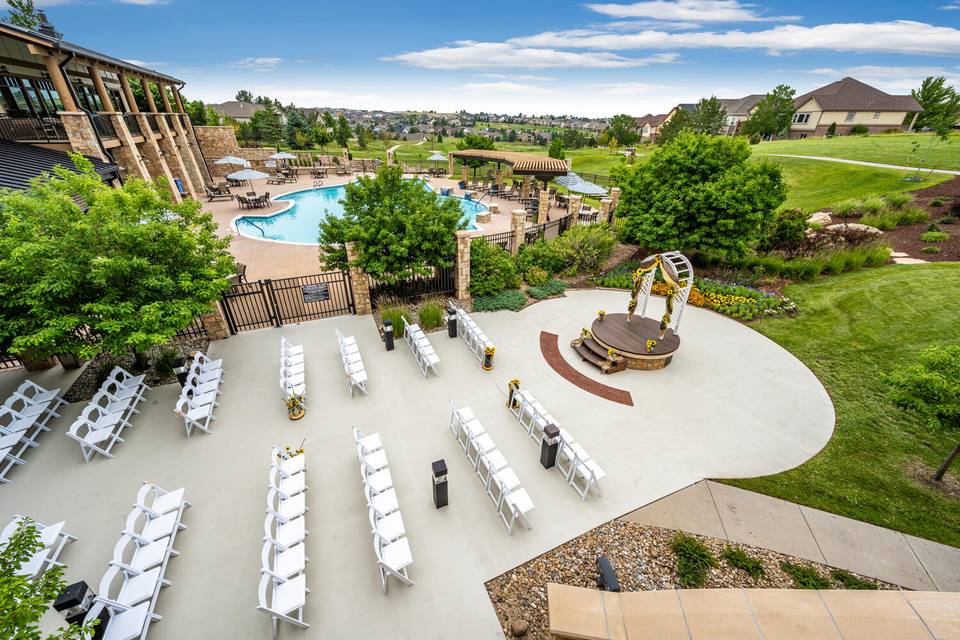Outdoor ceremony site