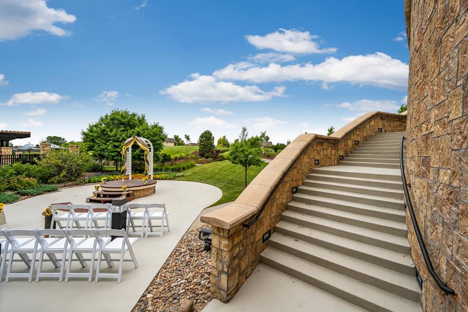 Outdoor ceremony site
