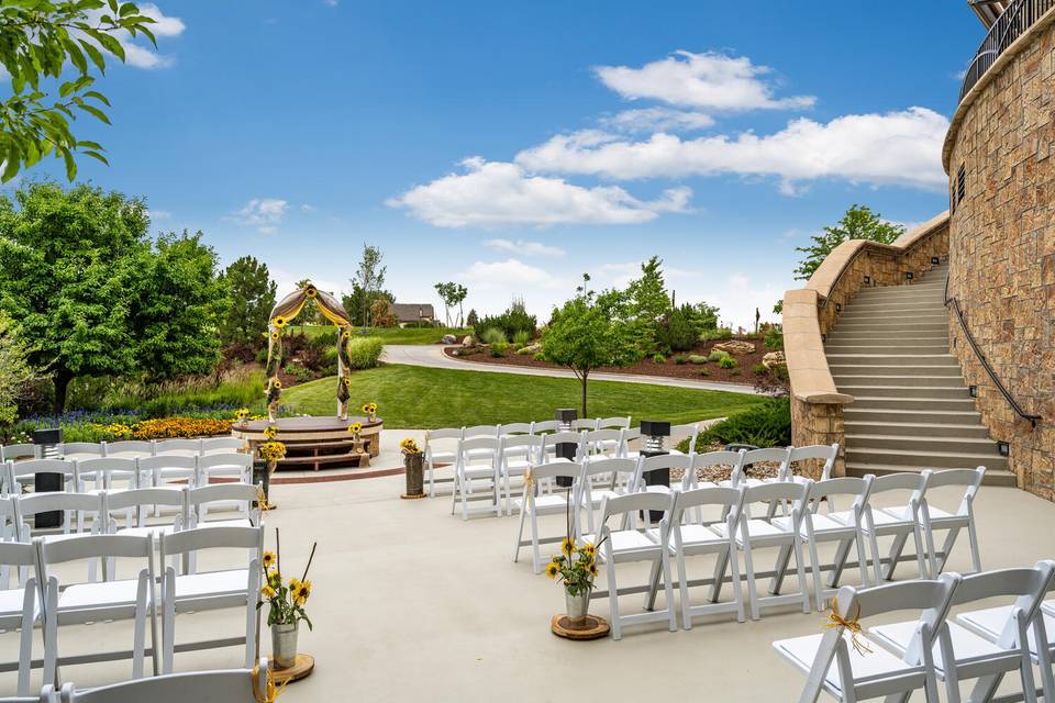 Outdoor ceremony site