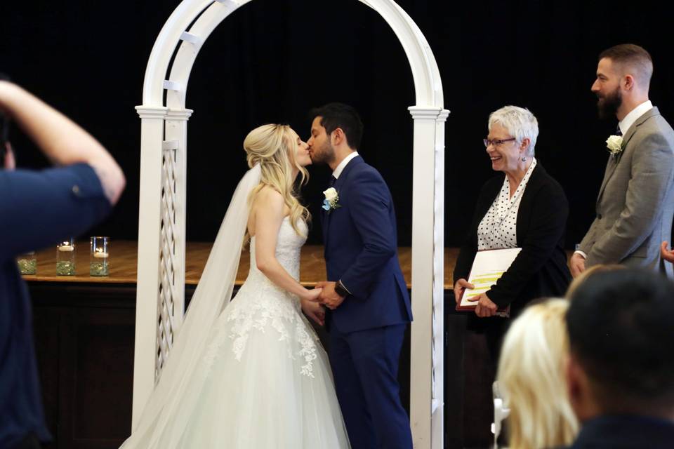 Indoor Ceremony-The Kiss